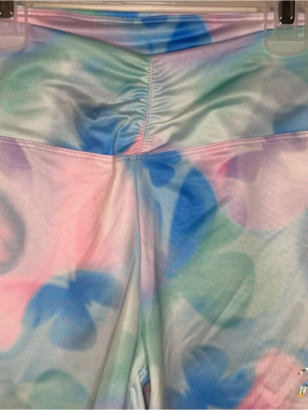 Justice Cinch Waistband Dance/Gym Shorts Girls XL (16/18) Butterfly Print NEW